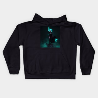 Necromancer Witch Elf Girl Kids Hoodie